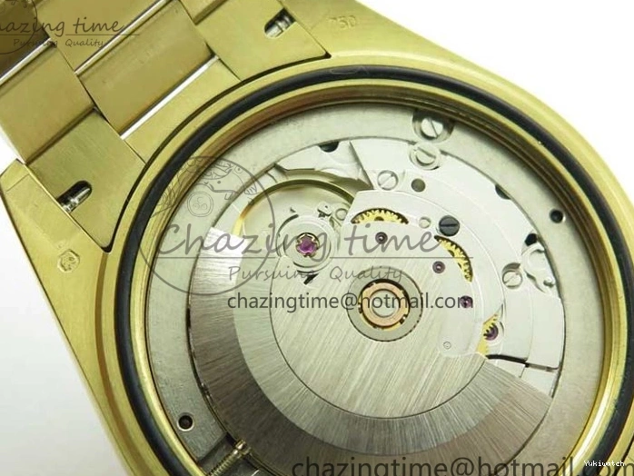 Black 40mm YG 228239 904 Version YG Bracelet Dial Markers BP A2836 Stick New Day-Date Dial on President 0420